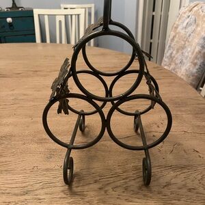 Elegant Metal Wine Holder